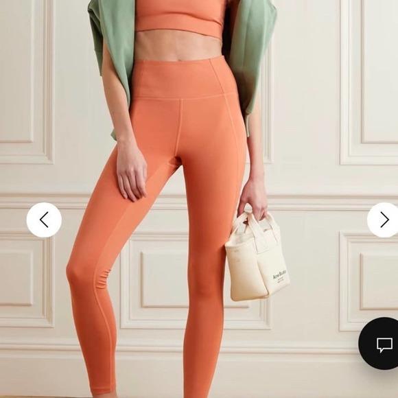 Girlfriend Collective hi waisted compression leggings in terracotta size small - Picture 1 of 7